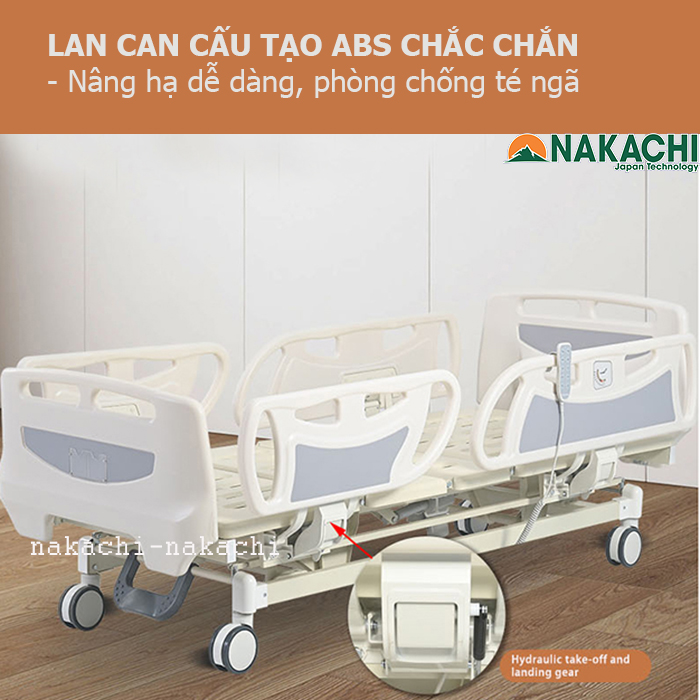 lan can giường bệnh nhân nakachi NC-A16